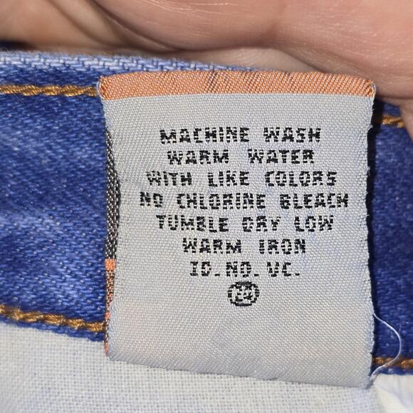 VTG PS Gitano Jeans Womens 14 Regular Blue Relaxed High Rise Tapered 100% Cotton - Picture 9 of 14